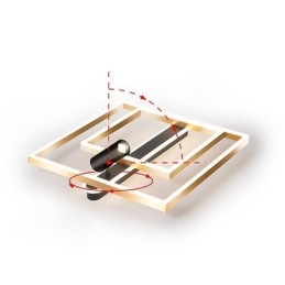 Faretto da soffitto in acrilico minimalista da montare a filo