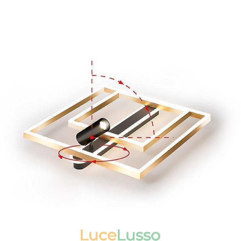 Faretto da soffitto in acrilico minimalista da montare a filo