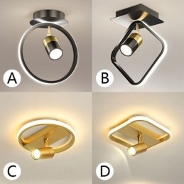 Lampada da soffitto in acrilico, faretto decorativo minimalista
