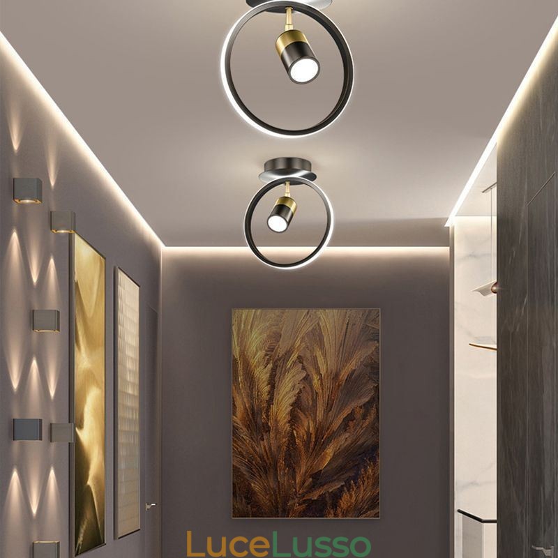 Lampada da soffitto in acrilico, faretto decorativo minimalista