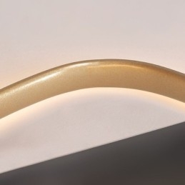 Faretto a forma di cuore in oro spazzolato da montare a filo