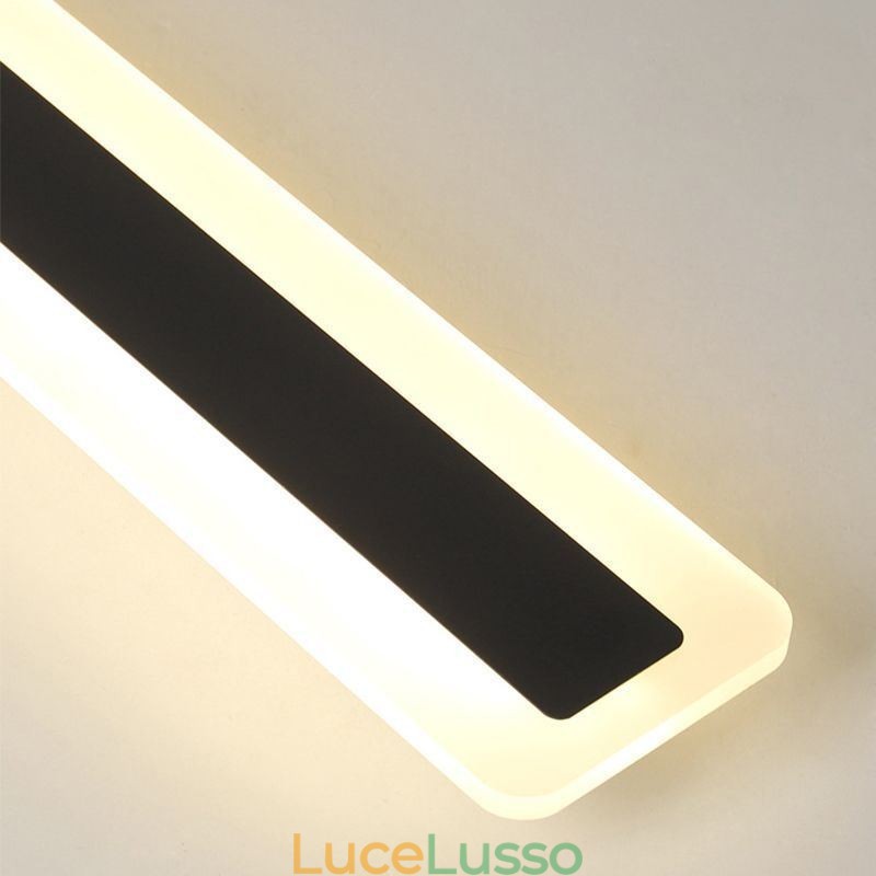 Faretto da soffitto in acrilico lineare da montare a filo