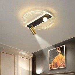 Lampada da soffitto con faretto decorativo in acrilico unico