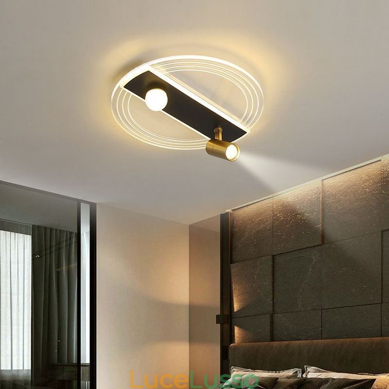 Lampada da soffitto con faretto decorativo in acrilico unico