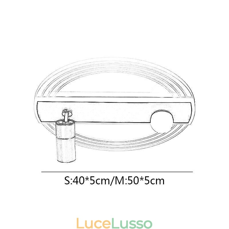 Lampada da soffitto con faretto decorativo in acrilico unico
