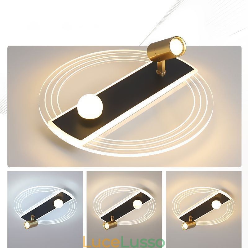 Lampada da soffitto con faretto decorativo in acrilico unico