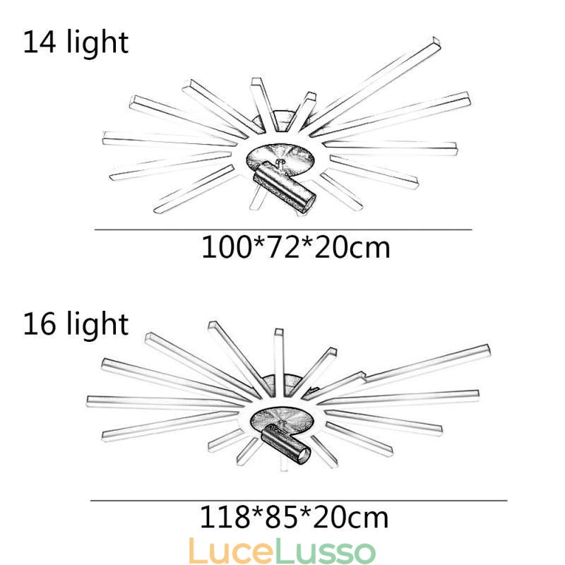 Faretto lineare irregolare in acrilico da incasso