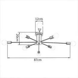Lampada da soffitto decorativa Magic Bean Flush Mount
