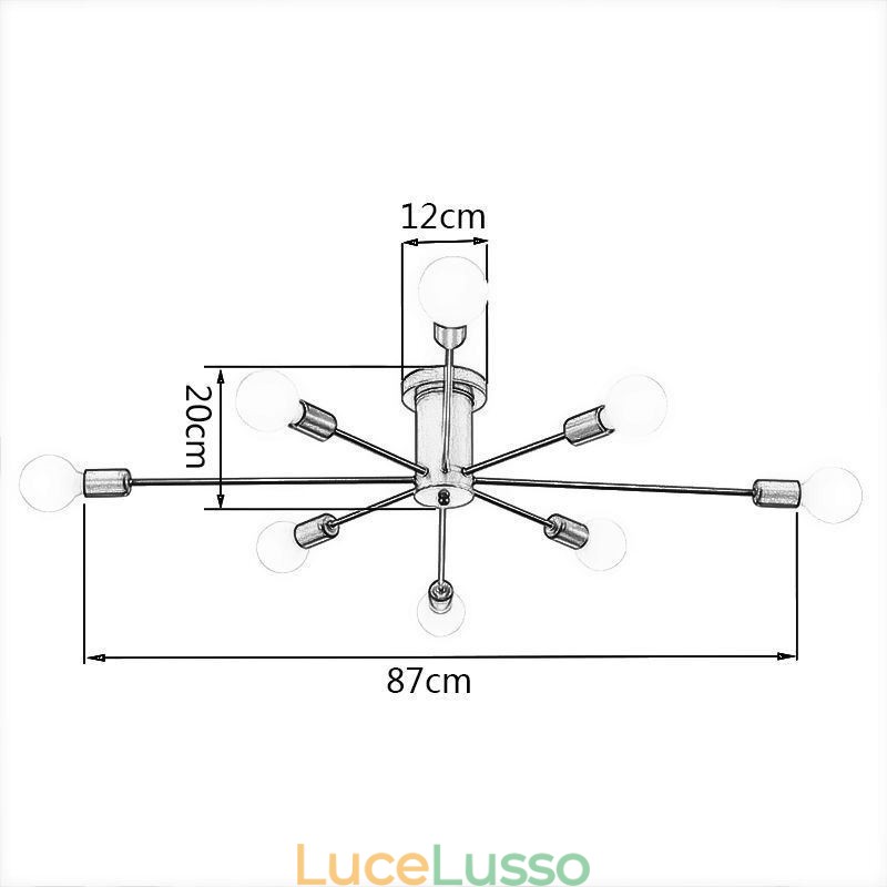 Lampada da soffitto decorativa Magic Bean Flush Mount