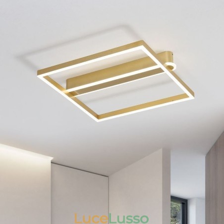 Plafoniera a filo quadrata in acrilico