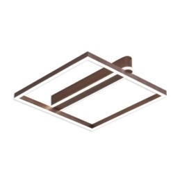 Plafoniera a filo quadrata in acrilico