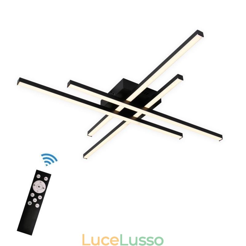 Plafoniera lineare a filo semplice illuminazione acrilica