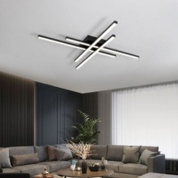Plafoniera lineare a filo semplice illuminazione acrilica