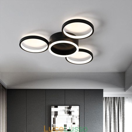 Plafoniera a 4 anelli da soffitto Plafoniera a 4 anelli da soffitto