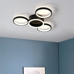 Plafoniera a 4 anelli da soffitto