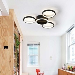 Plafoniera a 4 anelli da soffitto
