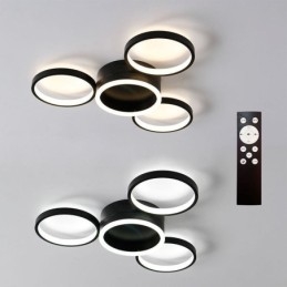 Plafoniera a 4 anelli da soffitto