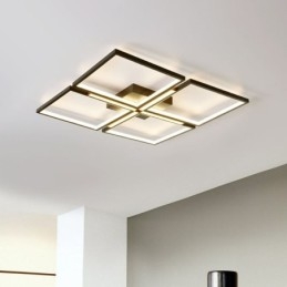 Plafoniera quadrata a filo, luce decorativa in acrilico