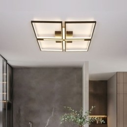 Plafoniera quadrata a filo, luce decorativa in acrilico