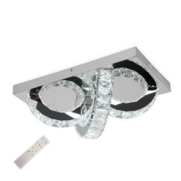 Lampada da soffitto in cristallo a filo semi-anello