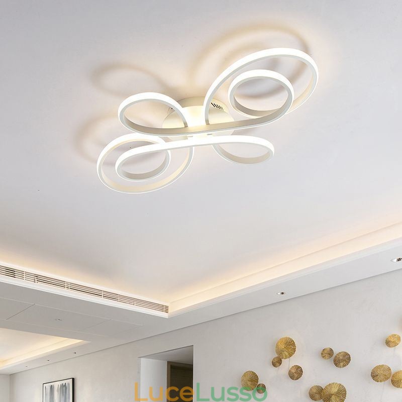 Lampada da soffitto moderna a filo con nodo cinese