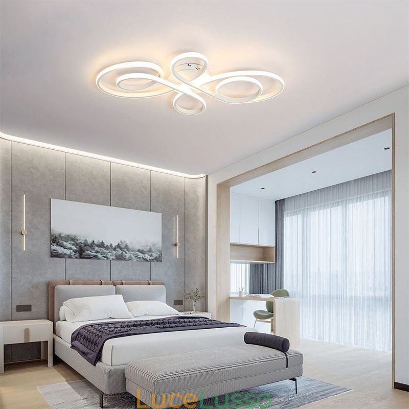 Lampada da soffitto moderna a filo con nodo cinese