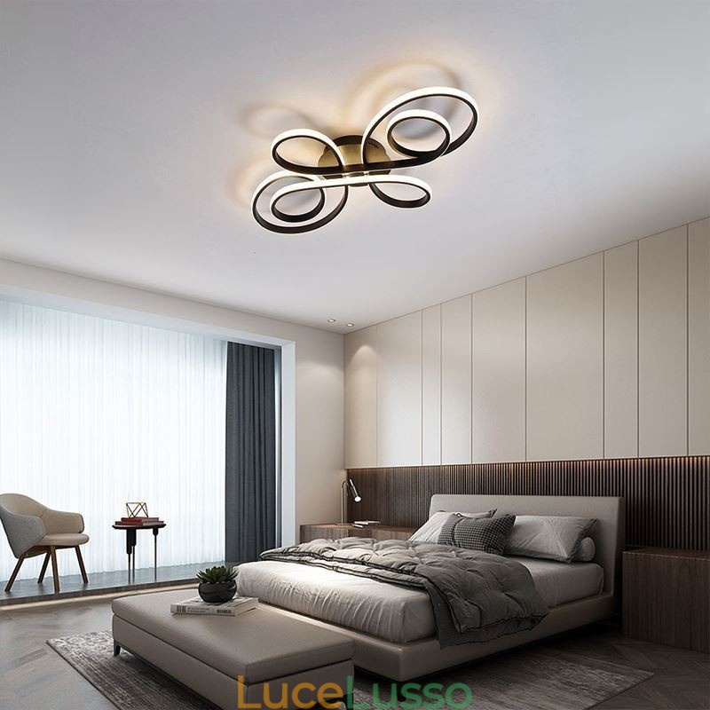 Lampada da soffitto moderna a filo con nodo cinese