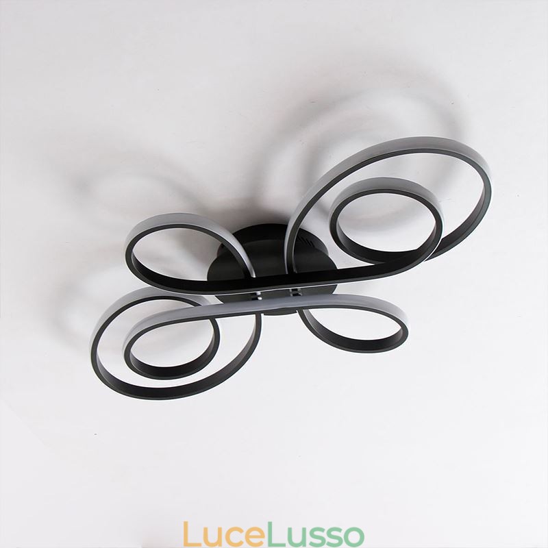 Lampada da soffitto moderna a filo con nodo cinese