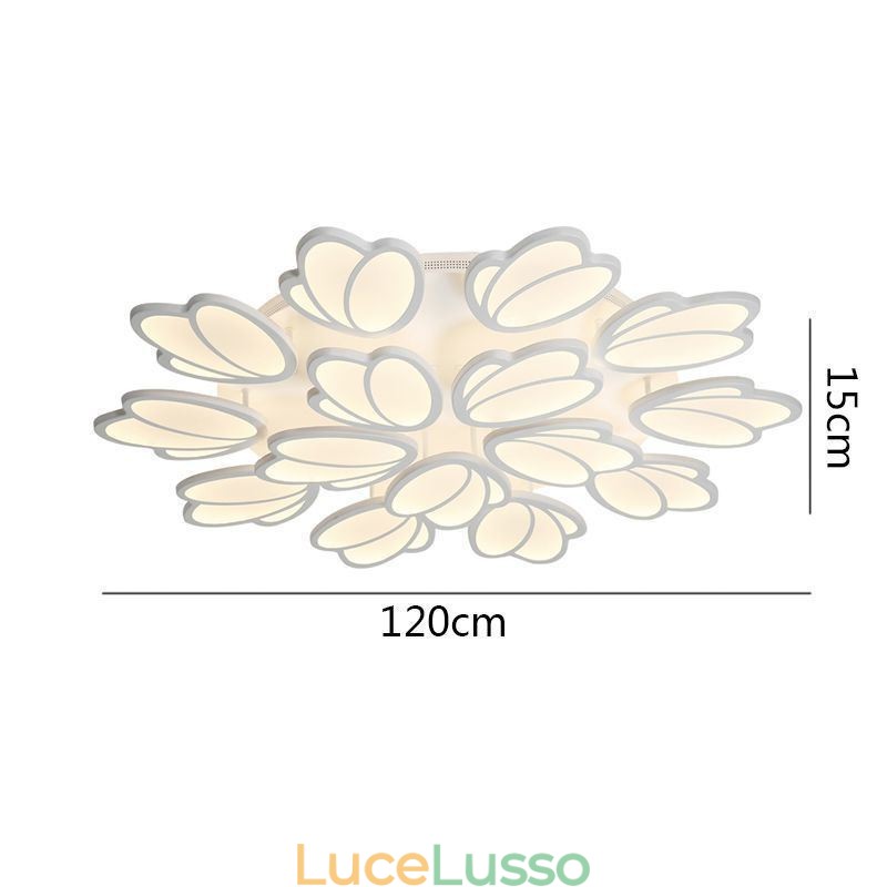 Moderna plafoniera a filo Tulip illuminazione decorativa