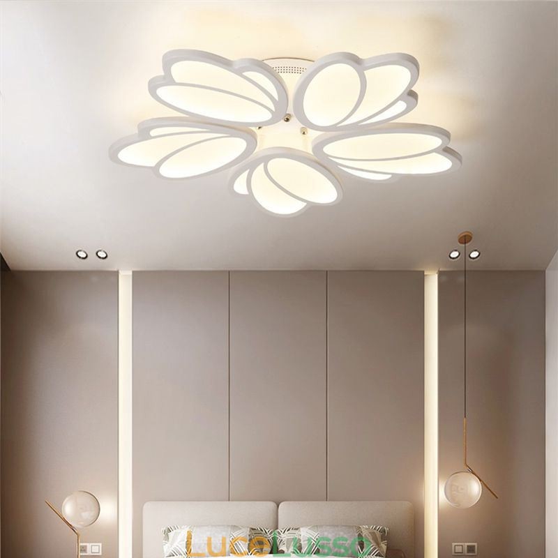 Moderna plafoniera a filo Tulip illuminazione decorativa