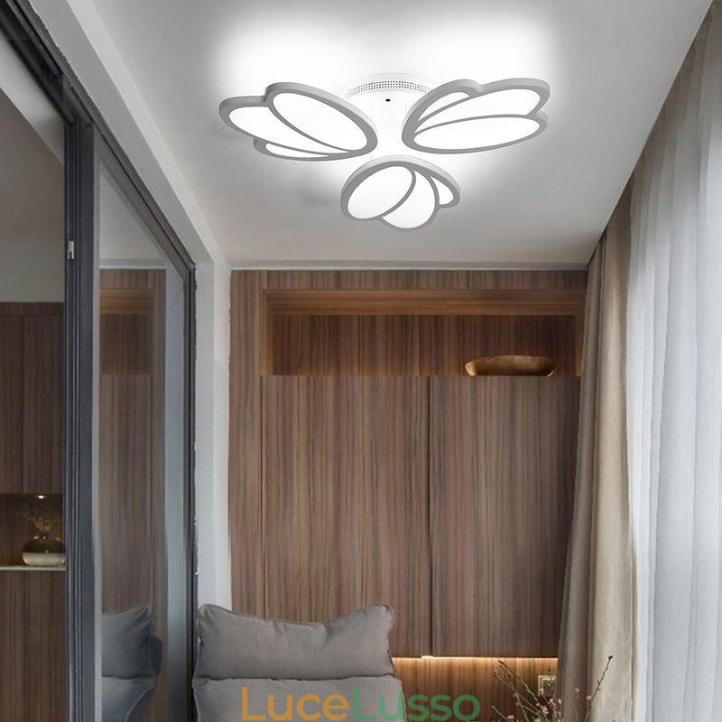 Moderna plafoniera a filo Tulip illuminazione decorativa
