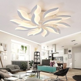 Lampada da soffitto a filo con petalo in acrilico