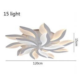 Lampada da soffitto a filo con petalo in acrilico