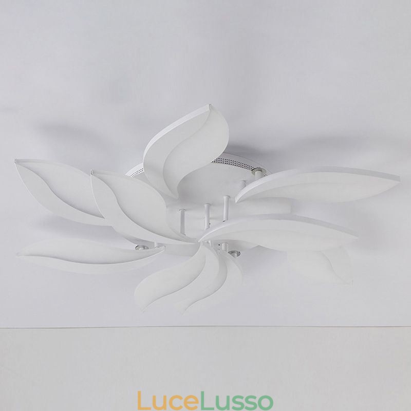 Lampada da soffitto a filo con petalo in acrilico