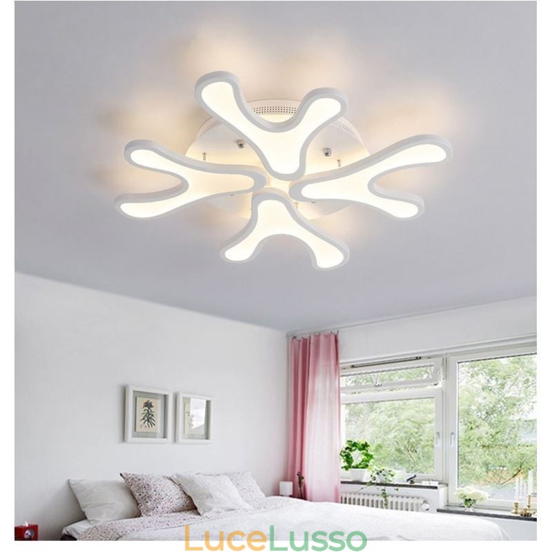 Lampada da soffitto a filo in corno di cervo acrilico