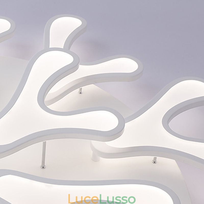 Lampada da soffitto a filo in corno di cervo acrilico