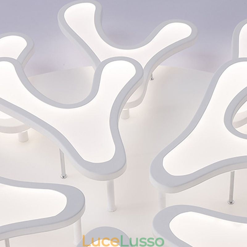 Lampada da soffitto a filo in corno di cervo acrilico