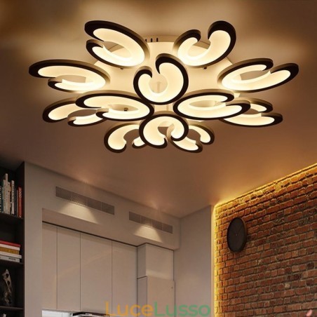 Lampada da soffitto a forma di petalo da montare a filo Lampada da soffitto a forma di petalo da montare a filo