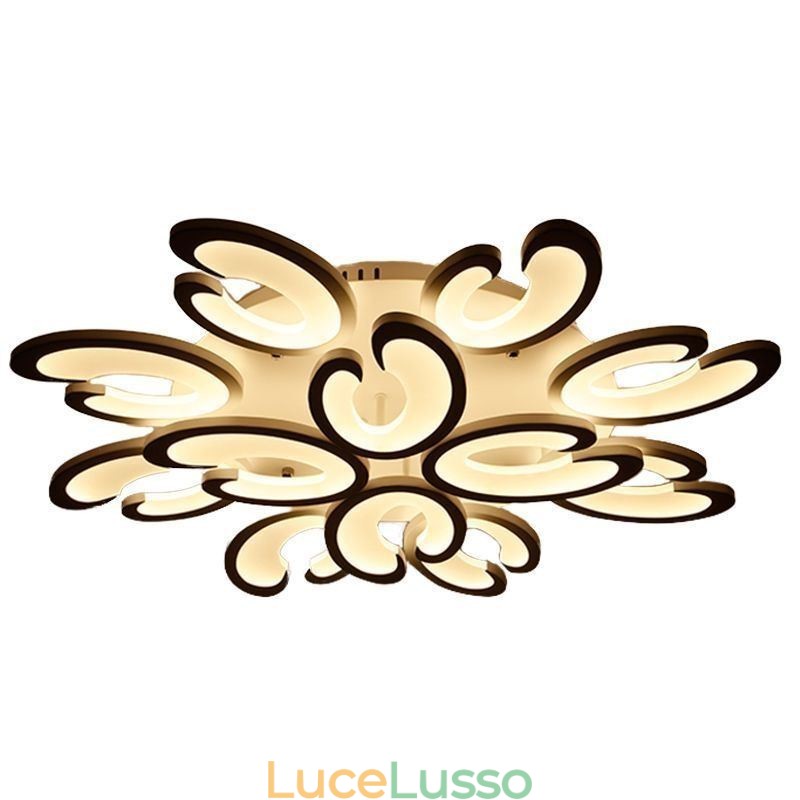 Lampada da soffitto a forma di petalo da montare a filo
