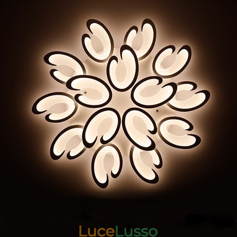 Lampada da soffitto a forma di petalo da montare a filo