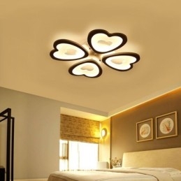 Lampada da soffitto a forma di petalo a forma di cuore, montaggio a filo