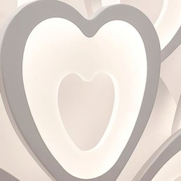 Lampada da soffitto a forma di petalo a forma di cuore, montaggio a filo