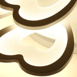 Lampada da soffitto a forma di petalo a forma di cuore, montaggio a filo
