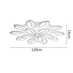Lampada da soffitto a filo con fiore in acrilico