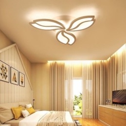 Lampada da soffitto a filo con fiore in acrilico