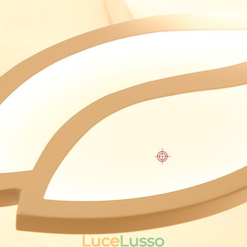 Lampada da soffitto a filo con fiore in acrilico
