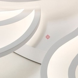 Lampada da soffitto a filo con fiore in acrilico