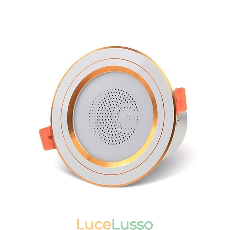 Lampada da soffitto intelligente con altoparlante musicale Bluetooth da incasso per telefono cellulare