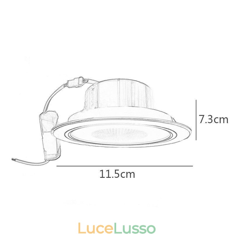 Lampada da soffitto intelligente con altoparlante musicale Bluetooth da incasso per telefono cellulare