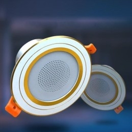 Lampada da soffitto intelligente con altoparlante musicale Bluetooth da incasso per telefono cellulare